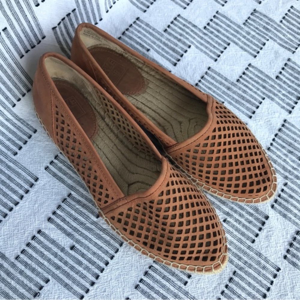 FRYE // Lee A Line Perf Espadrille Flat Mocassin Size 8.5 - Picture 2 of 11